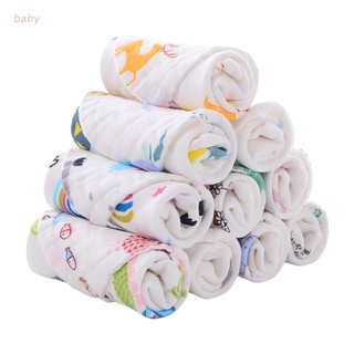 Baobaodian 6 pzs/juego De baberos absorbentes suaves Para alimentación De bebés