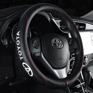 38Cm Toyota cuero volante cubierta Camry Vios Altis Rush Avanza Vellfire Innova Hilux Wish