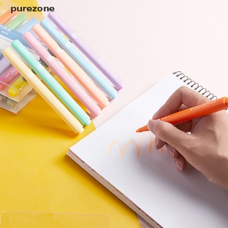 [purezone] 6 Colores Borrables Marcadores Pastel Rotuladores Fluorescentes Para Pintura De Arte .