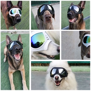 Mascotas mascotas protección UV gafas de sol impermeable a prueba de nieve suave marco gafas de ojos (1)