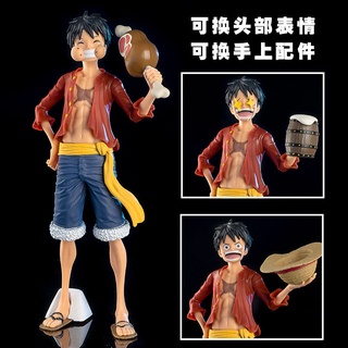 Deluxe Edition One Piece Luffy Accesorios Intercambiables Figura Modelo Decoración Juguete Anime Periférico