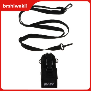 Brshiwaki1 funda De nailon Para Walkie Talkie Msc-20D soporte De radio con correa
