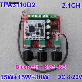 [linshnmu] tpa3110 clase d bluetooth amplificador de potencia de la junta 30w+2x15w 2.1 bass amp dc 12-24v [caliente]
