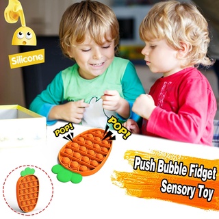 [aiiiwow]RadishPush Bubble Fidget juguete sensorial autismo necesidades especiales aliviador de estrés
