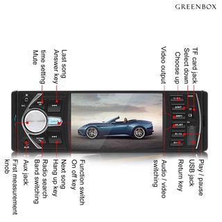 Greenbox 4022B coche MP5 Bluetooth compatible con reproductor de Control del volante 1 Din pantalla de 4.1 pulgadas Audio estéreo automático en la unidad de cabeza de salpicadero (9)