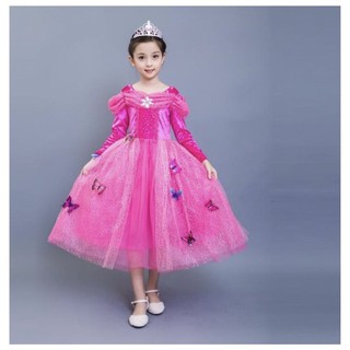 Disfraz vestido de princesa niños cenicienta brazo largo (3)