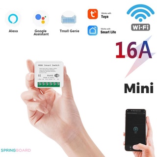 16a MINI Wifi Smart Switch temporizador interruptor inalámbrico Smart Home automatización Compatible con Tuya Alexa Google Home SB
