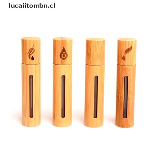 YANG 10Ml Natural Bamboo Wood Perfume Empty Oil Bottle Rustless Roll On Aroma Therapy .