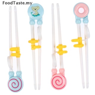 [Foodtaste] CartoonChildren Eat TrainingChopsticks Baby LearningTableware comida complementaria [MY] (4)