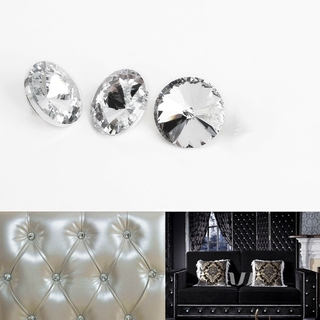 100 Botones Acrílicos De Cristal Diamante Para El Hogar Textil Sofá Ropa Diy (4)