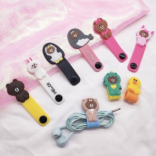 【Ready Stock】Cartoon Cute 3D Animal Cable Protector Winder Cover For All Type Cable Data Line Silicone USB Charging Smartphone Wire Accessories