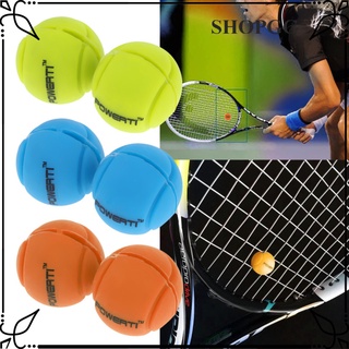[Shopgg] 2 amortiguadores de vibración de bolas de silicona para raquetas de Squash de tenis — Premium, duradero y alta elasticidad — gran