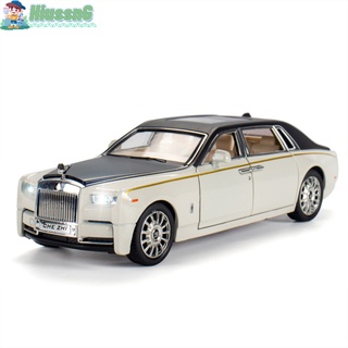 Hus modelo de coche decoración de juguete simulación 1:24 fantasma aleación de lujo modelo de coche adorno
