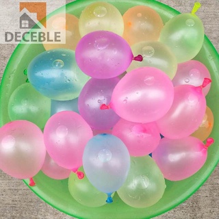 Deceble 111pcs Multicolor de látex relleno de agua globo niños verano al aire libre playa juguete (4)