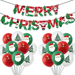 santa claus árbol de navidad látex globos confeti globos de aire feliz navidad fiesta globos niños fiesta de cumpleaños suministros