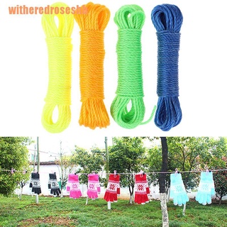 witheredroseshb clotheslines cuerda colgante ropa de secado 10m percha cable de línea de viaje al aire libre