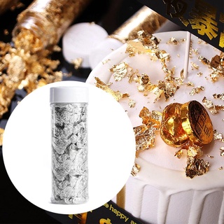2g hoja de oro Schabin copos de plata lámina para platos decorativos arte Chef decoración pastel de hielo V4F4 (9)