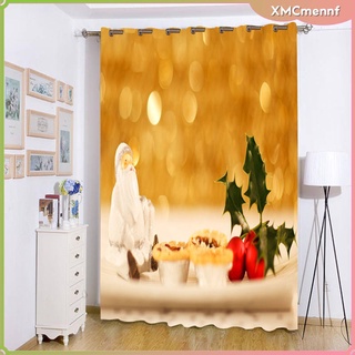 Decoracion navidea cortina de ventana bao cortina de ducha balcn privacy drape (5)
