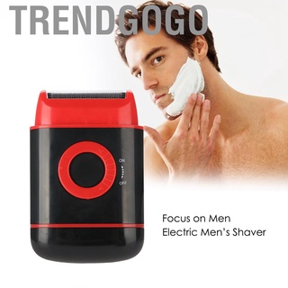 Trendgogo afeitadora eléctrica Ultra-delgada de papel de aluminio Pop-up barba Trimmer AA batería de energía de afeitar maquinilla de afeitar para los hombres (7)