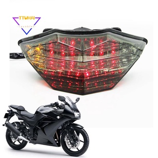 motocicleta ified led señal de giro trasera advertencia luz trasera luz de freno para kawasaki ninja 250 250r 300 z300 2013-2016