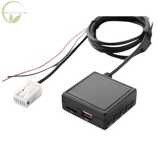 Adaptador de Cable AUX Bluetooth para coche TF USB compatible con Peugeot 207 307 407 308