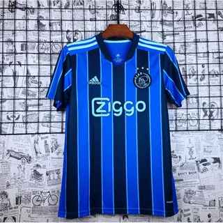2021-22 Ajax camiseta azul de fútbol de visitante (1)