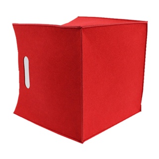 shan - cubo de almacenamiento plegable con doble asas, fieltro, cesta para armario, organizador de juguetes (3)