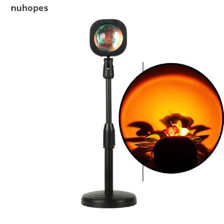 nuhopes sunset lamp rgb 16 colores control remoto proyección de atmósfera led luz de noche cl
