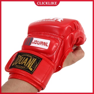 (clicklike) mma muay thai gym saco de boxeo medio guante de tren sparring kick boxeo guantes