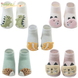 YOLAN Soft Cotton Baby Socks 6-12 month Anti Slip Floor Newborn Socks Accessories New Infant Autumn Winter Cartoon Animal
