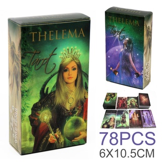 78pcs Nuevo Thelema Tarot Cartas Baraja De Juego De Mesa Regalo 60 * 105mm gyxcadia365