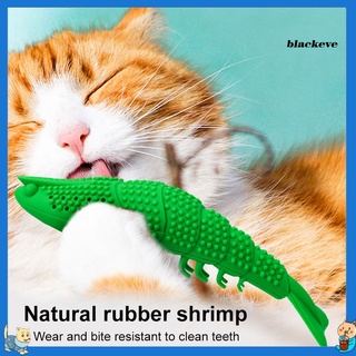 bl-pet gatos silicona camarones en forma de catnip dental cuidado de los dientes limpio cepillo de dientes juguete