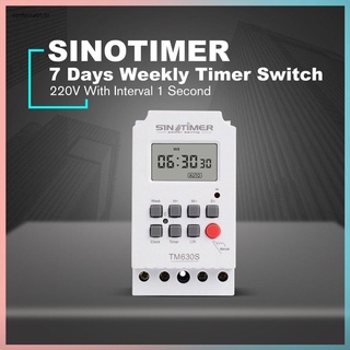 Promoción Sinotimer Tm630S-2 7 días Semanal Lcd Digital Temporizador programable con Interruptor intervalencial 1 Segunda salida De energía directa