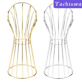 [tachiuwa] soporte de cabeza de maniquí de metal independiente de 20 pulgadas para sombrero, soporte de exhibición para pelucas