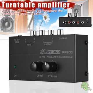 Preamplificador De Audio Phono Ultra Compacto Tocadiscos Electrónico Nivel De Control De Volumen