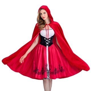 Disfraz De Caperucita Roja Para Adultos , Cosplay , Fiesta De Lujo , Discoteca , Halloween , Fantasía , Carnaval