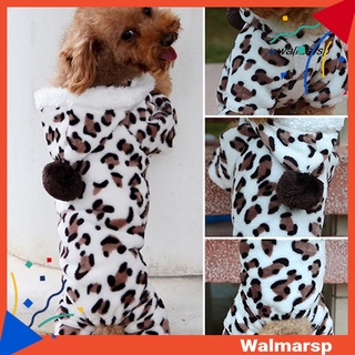 Wmp Pijama/mono con capucha/estampado De Leopardo Para perros/mascotas