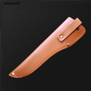 [wtwaref] 24cm Knife Sheath Leather Cover With Waist Belt Buckle Pocket Multi-function Too CL