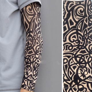 6pcs elástico temporal brazo cubierta falso tatuaje mangas para hombres mujeres hengma_time666 (1)
