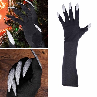 Guantes De uña Halloween Cosplay Halloween fero disfraz disfraz De decoración De disfraces largos adheribles guantes