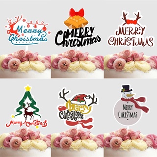 ASALVO Fiesta Regalos Decorativos Suministros Para Hornear Pastel De Cumpleaños Navidad Acrílico Feliz Tartas (6)