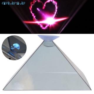 3d holograma pirámide proyector de vídeo soporte universal para teléfono móvil inteligente