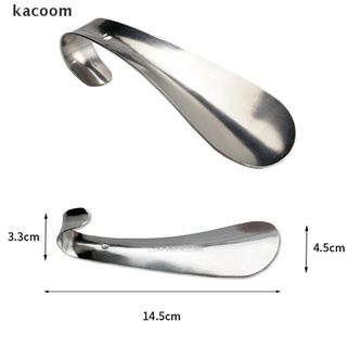 kacoom 1 pieza profesional de acero inoxidable plata metal zapato cuerno cuchara zapatero 14,5 cm cl (1)