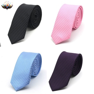 Corbata de los hombres de la moda delgada corbata de 5 cm estrecha rayas lazos de boda hombres CR1