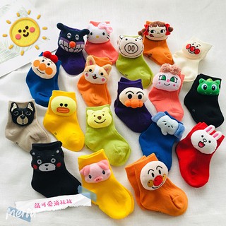 Calcetines para recién nacidos/calcetines de muñeca de dibujos animados/calcetines de tubo de algodón puro/calcetines de piso
