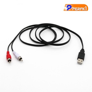 [TIKTOK Hot] *] Cable Adaptador De Video A/V De 1,5 M USB 2.0 Hembra 2x RCA Macho
