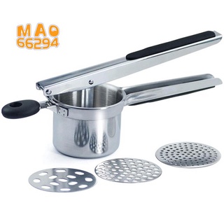 Potato Ricer,Potato Masher with 3 Interchangeable Discs for Light and Fluffy Mashed Potato,Fruits,Vegetables,Baby Food (1)