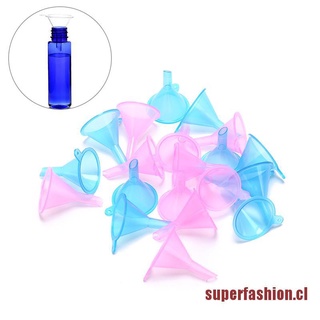 PEFASHION 10pcs small plastic for perfume diffuser bottle mini liquid oil funnels labs