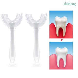 Cepillo De dientes en forma De U De 360 grados con mango Para Oral/cepillo De dientes Para niños