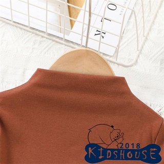 Khh-kids Tops, Unisex Color sólido cuello redondo manga larga jersey blusa para primavera otoño, 18 meses-6 años (6)